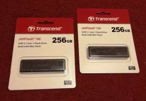   1.  Transcend JetFlash780 256Gb 210 USB3